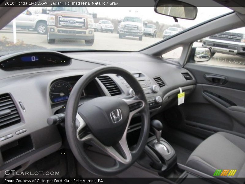 Polished Metal Metallic / Gray 2010 Honda Civic DX-VP Sedan