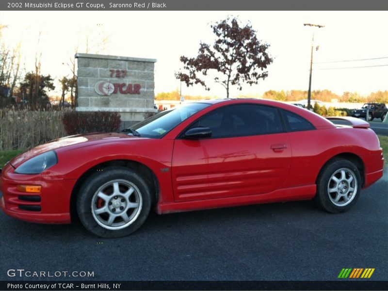 Saronno Red / Black 2002 Mitsubishi Eclipse GT Coupe