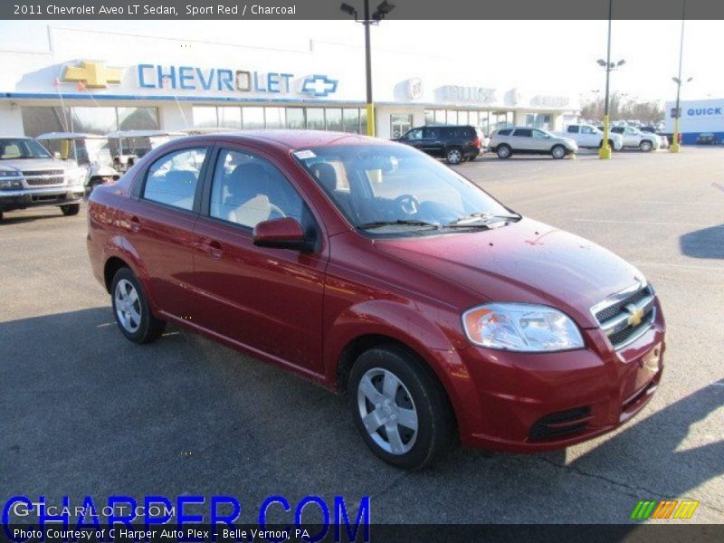 Sport Red / Charcoal 2011 Chevrolet Aveo LT Sedan