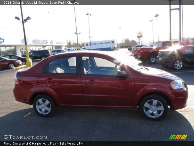 Sport Red / Charcoal 2011 Chevrolet Aveo LT Sedan