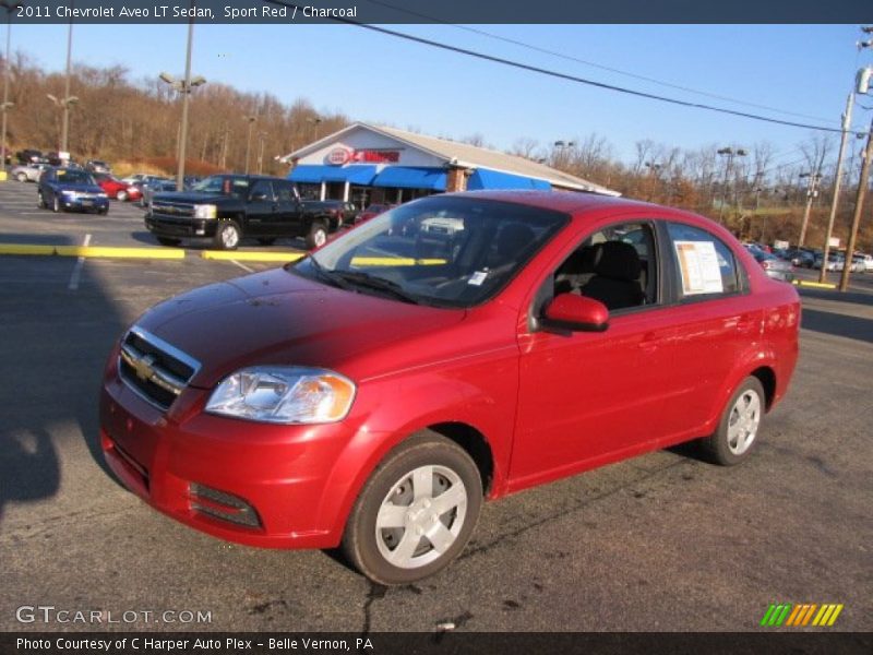 Sport Red / Charcoal 2011 Chevrolet Aveo LT Sedan