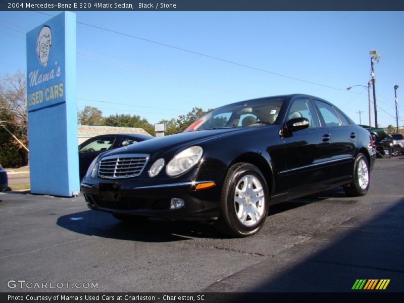 Black / Stone 2004 Mercedes-Benz E 320 4Matic Sedan