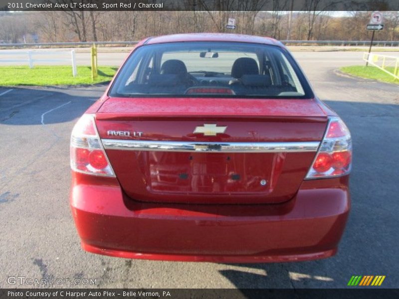 Sport Red / Charcoal 2011 Chevrolet Aveo LT Sedan