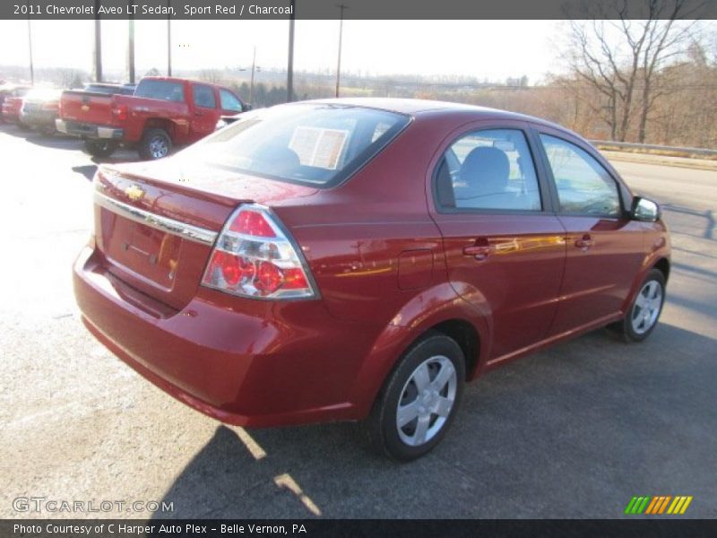 Sport Red / Charcoal 2011 Chevrolet Aveo LT Sedan