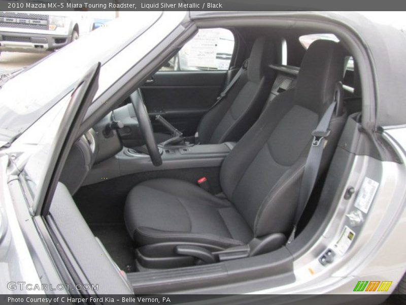 Liquid Silver Metallic / Black 2010 Mazda MX-5 Miata Touring Roadster