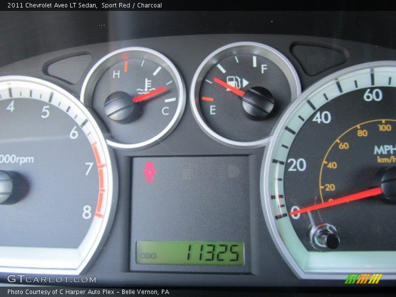 Sport Red / Charcoal 2011 Chevrolet Aveo LT Sedan