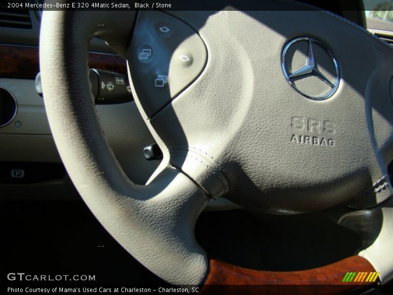 Black / Stone 2004 Mercedes-Benz E 320 4Matic Sedan