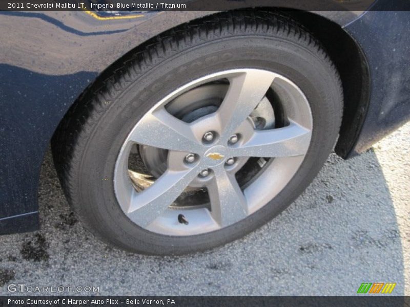 Imperial Blue Metallic / Titanium 2011 Chevrolet Malibu LT