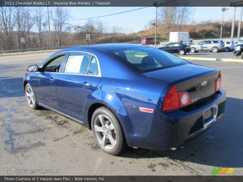 Imperial Blue Metallic / Titanium 2011 Chevrolet Malibu LT