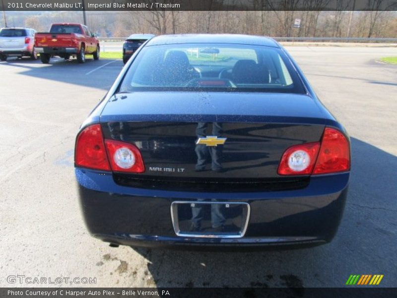 Imperial Blue Metallic / Titanium 2011 Chevrolet Malibu LT