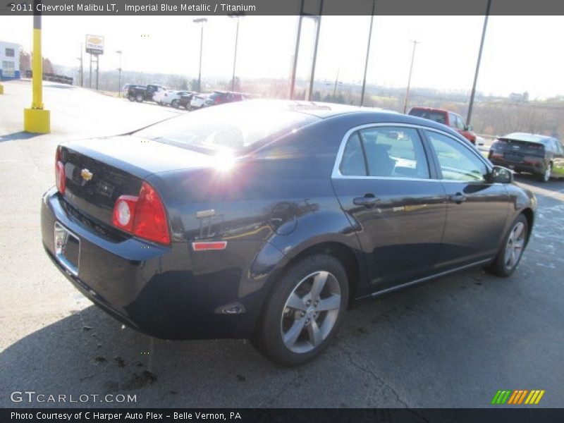 Imperial Blue Metallic / Titanium 2011 Chevrolet Malibu LT