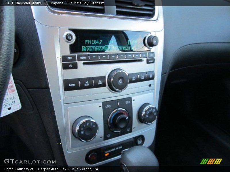 Imperial Blue Metallic / Titanium 2011 Chevrolet Malibu LT
