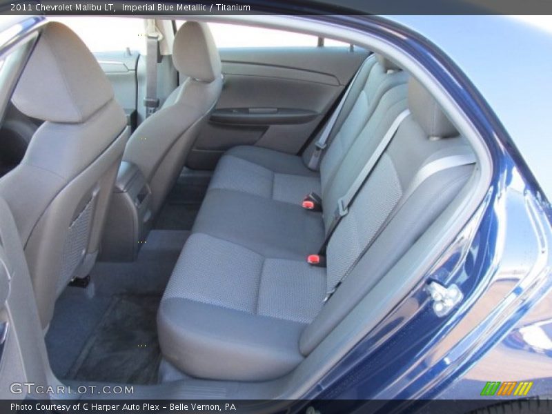 Imperial Blue Metallic / Titanium 2011 Chevrolet Malibu LT