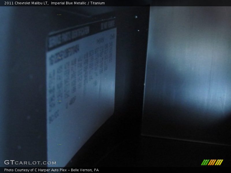 Imperial Blue Metallic / Titanium 2011 Chevrolet Malibu LT
