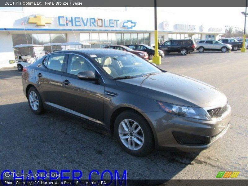 Metal Bronze / Beige 2011 Kia Optima LX