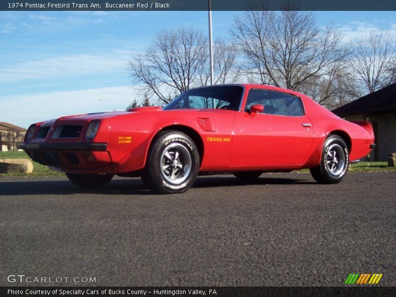 Buccaneer Red / Black 1974 Pontiac Firebird Trans Am