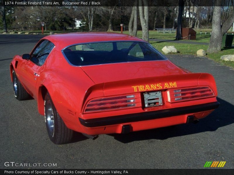 Buccaneer Red / Black 1974 Pontiac Firebird Trans Am