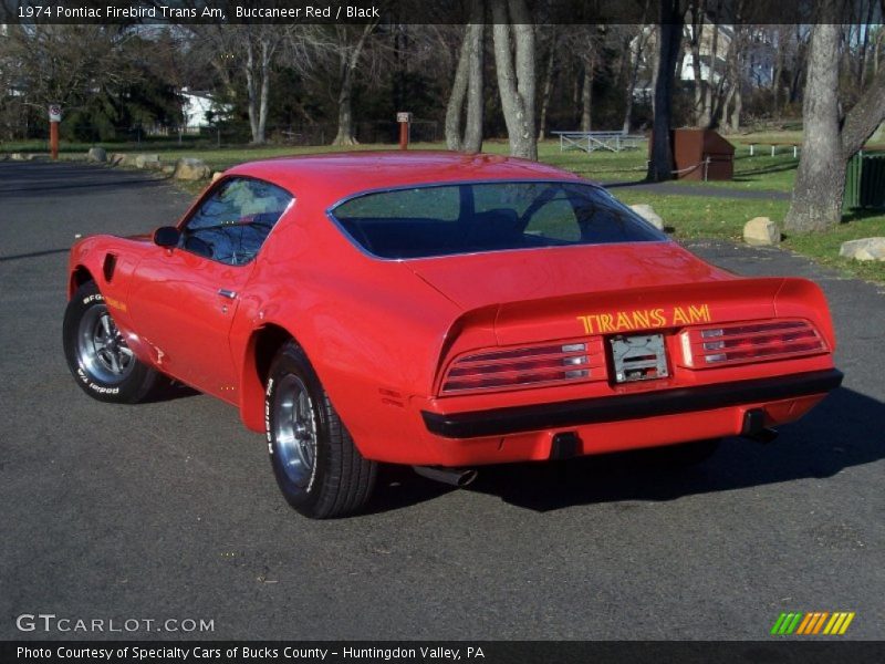 Buccaneer Red / Black 1974 Pontiac Firebird Trans Am