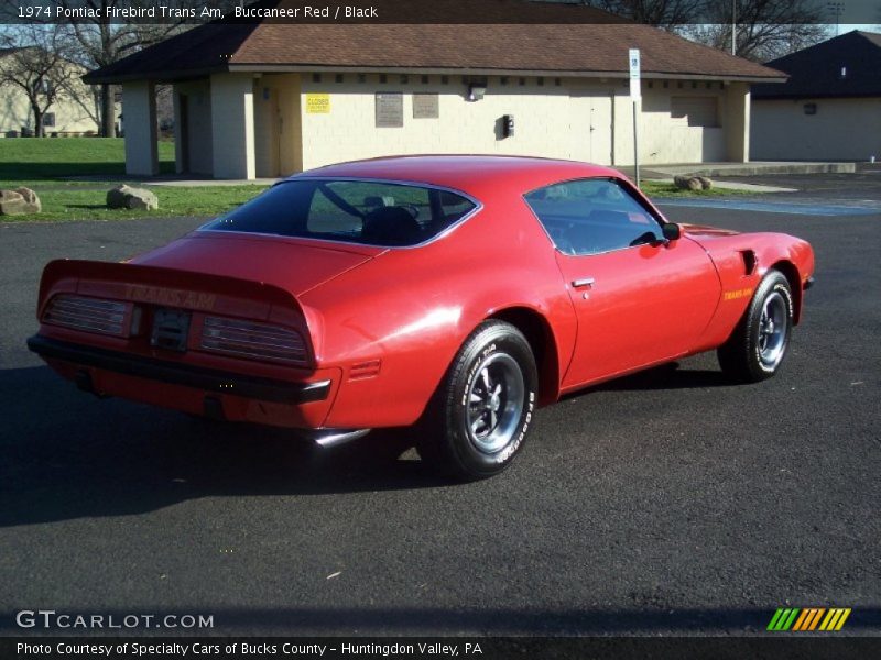 Buccaneer Red / Black 1974 Pontiac Firebird Trans Am