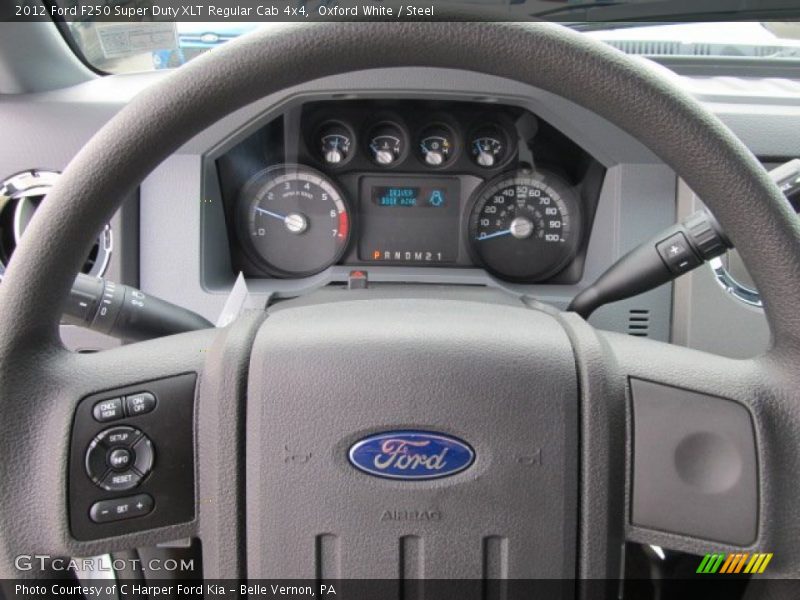 Oxford White / Steel 2012 Ford F250 Super Duty XLT Regular Cab 4x4