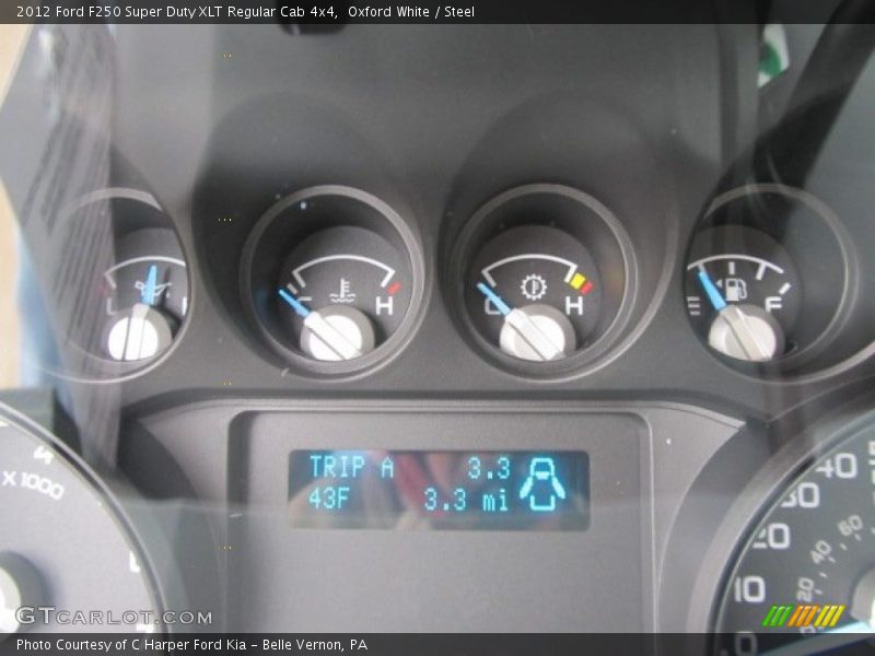 Oxford White / Steel 2012 Ford F250 Super Duty XLT Regular Cab 4x4