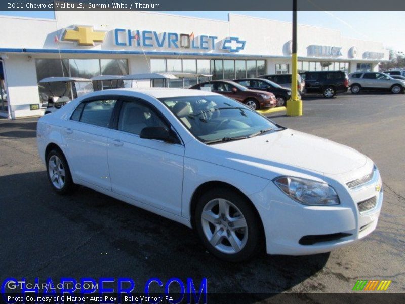 Summit White / Titanium 2011 Chevrolet Malibu LS