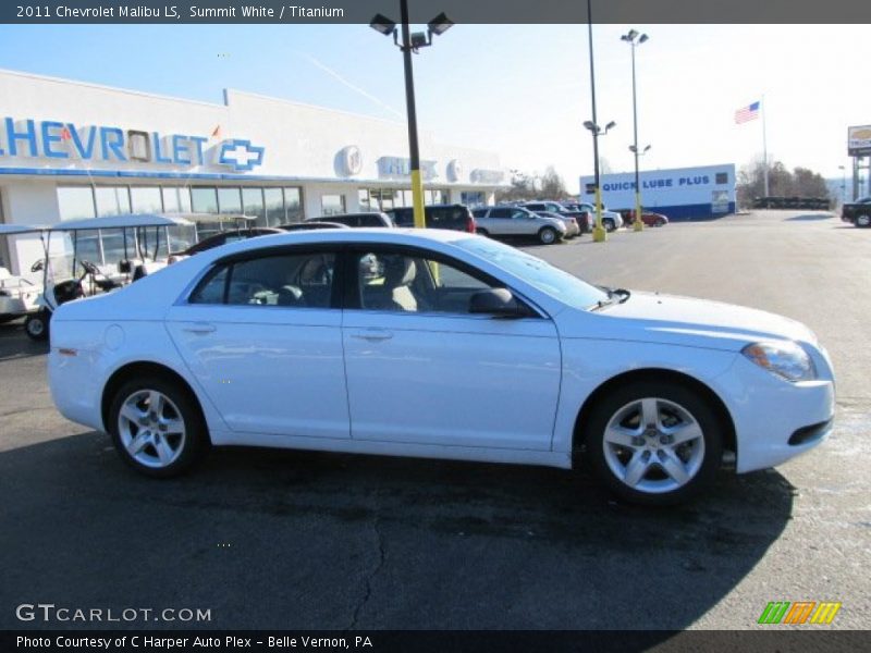 Summit White / Titanium 2011 Chevrolet Malibu LS