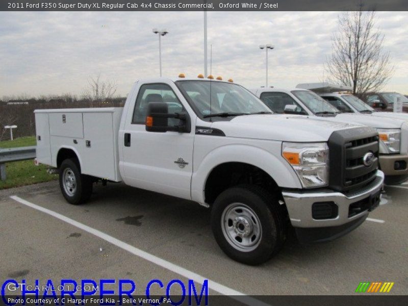 Oxford White / Steel 2011 Ford F350 Super Duty XL Regular Cab 4x4 Chassis Commercial