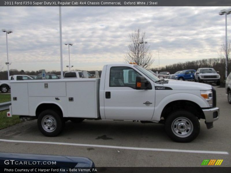  2011 F350 Super Duty XL Regular Cab 4x4 Chassis Commercial Oxford White