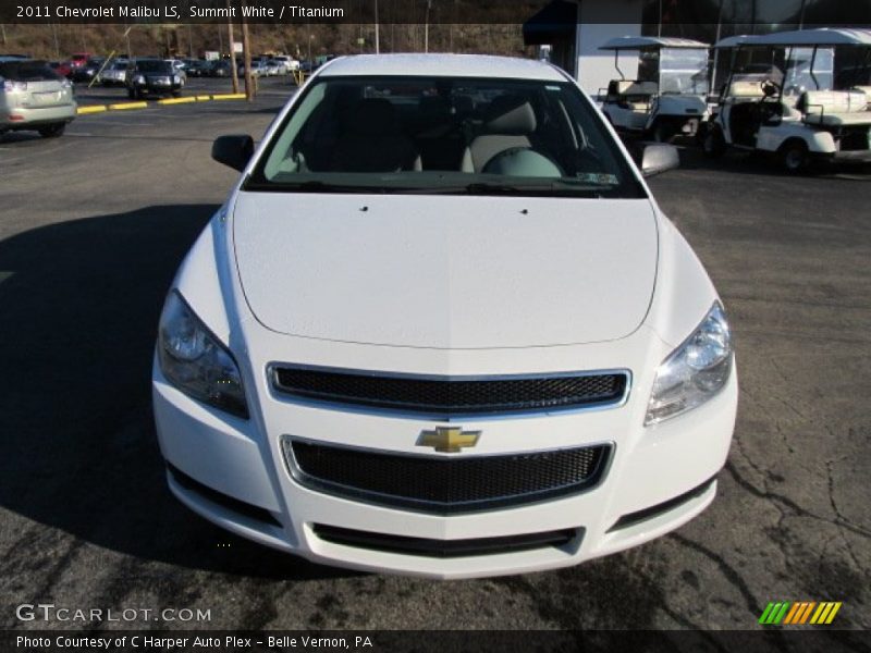 Summit White / Titanium 2011 Chevrolet Malibu LS