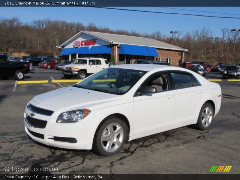 Summit White / Titanium 2011 Chevrolet Malibu LS