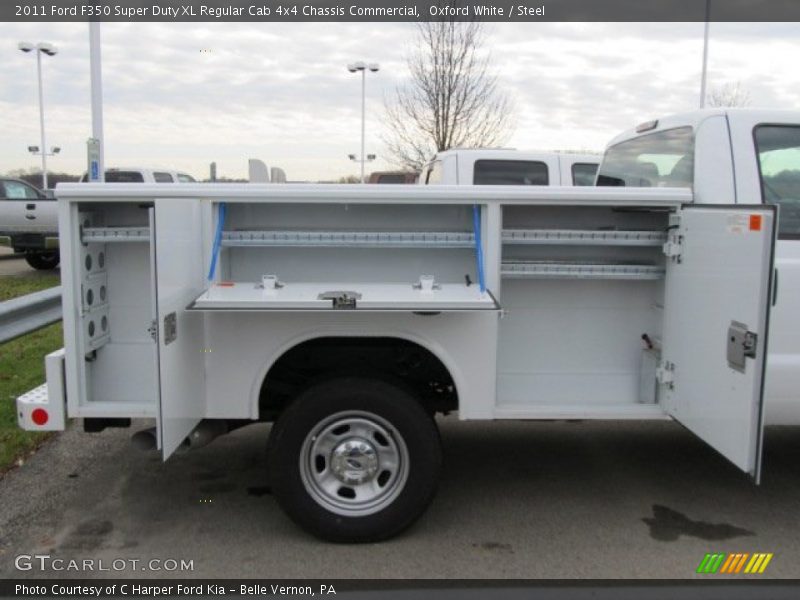 Oxford White / Steel 2011 Ford F350 Super Duty XL Regular Cab 4x4 Chassis Commercial