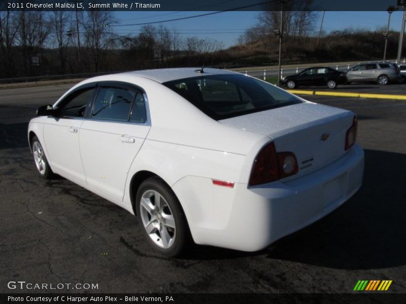 Summit White / Titanium 2011 Chevrolet Malibu LS
