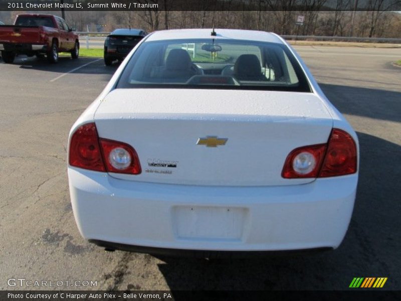 Summit White / Titanium 2011 Chevrolet Malibu LS