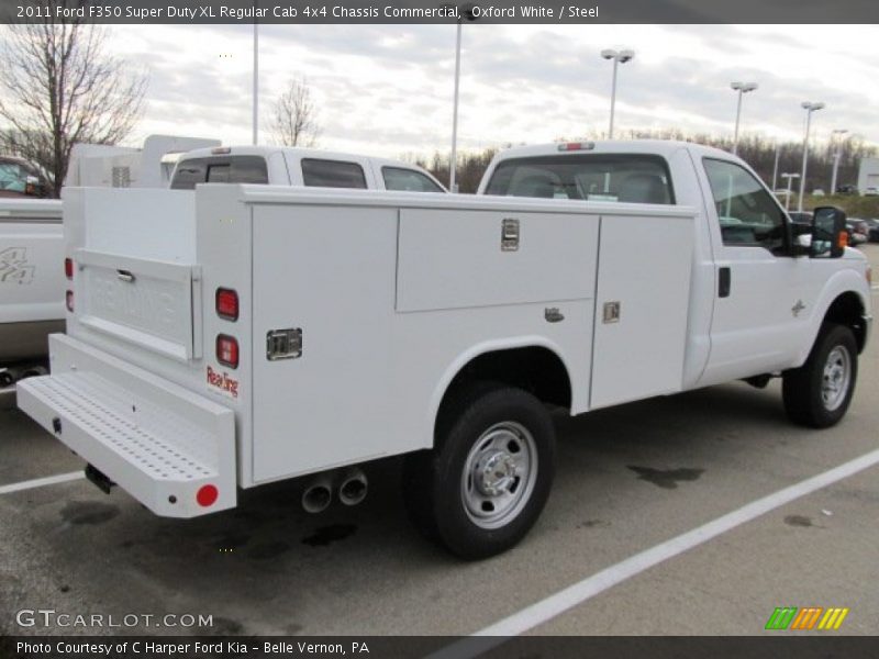  2011 F350 Super Duty XL Regular Cab 4x4 Chassis Commercial Oxford White