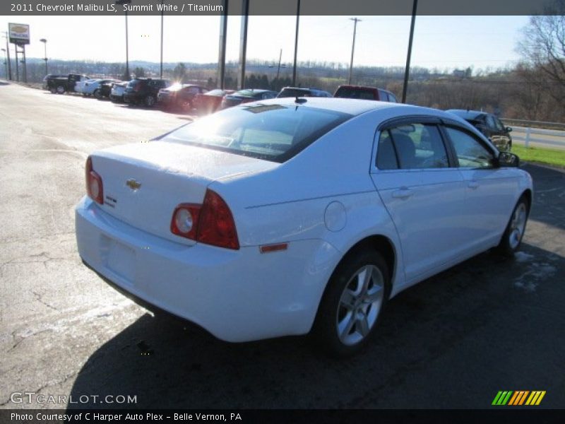 Summit White / Titanium 2011 Chevrolet Malibu LS