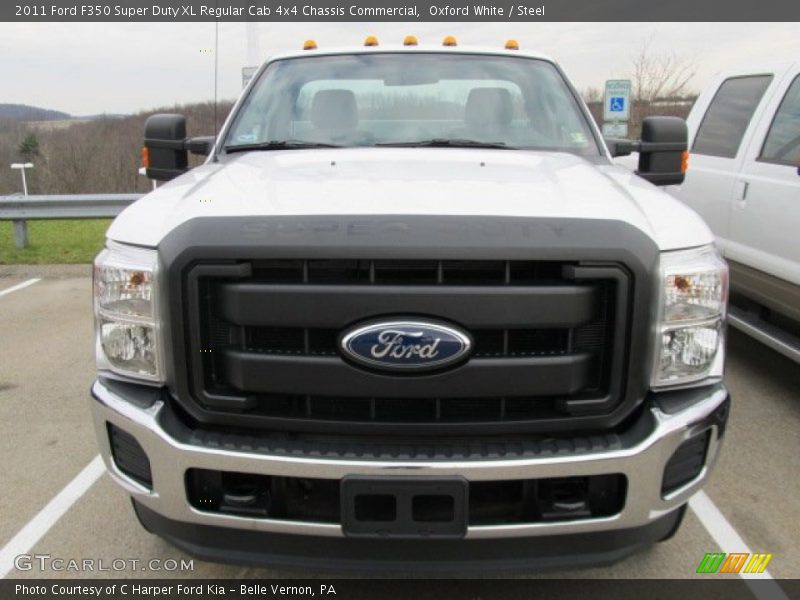 Oxford White / Steel 2011 Ford F350 Super Duty XL Regular Cab 4x4 Chassis Commercial