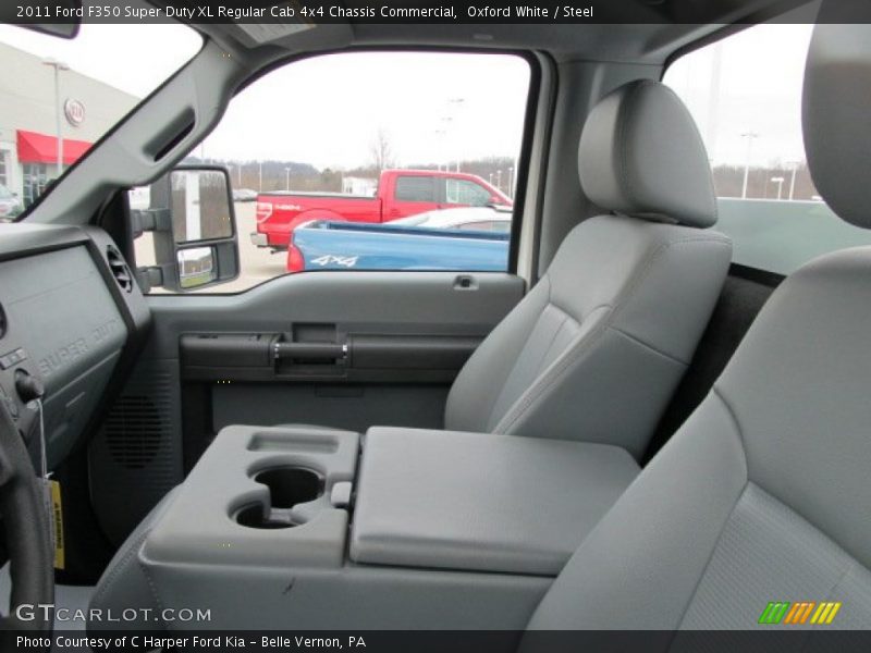 Oxford White / Steel 2011 Ford F350 Super Duty XL Regular Cab 4x4 Chassis Commercial