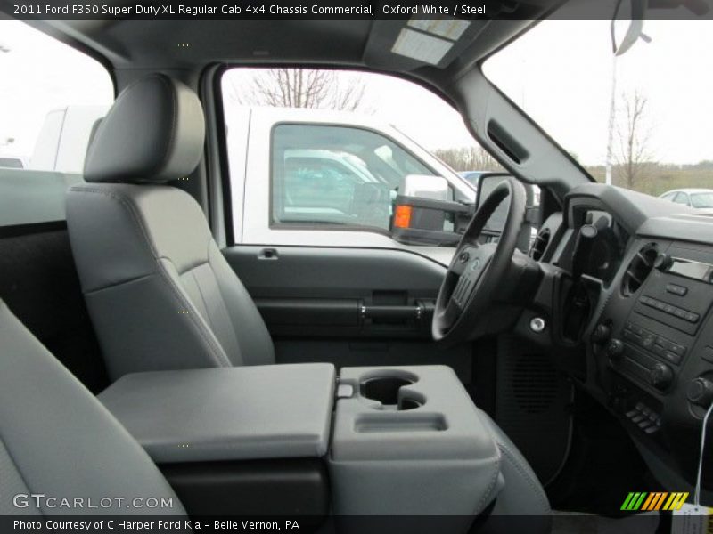 Oxford White / Steel 2011 Ford F350 Super Duty XL Regular Cab 4x4 Chassis Commercial