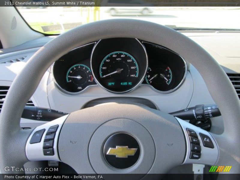 Summit White / Titanium 2011 Chevrolet Malibu LS