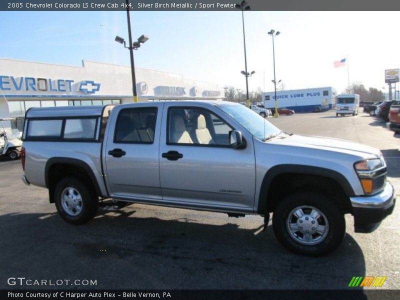 Silver Birch Metallic / Sport Pewter 2005 Chevrolet Colorado LS Crew Cab 4x4