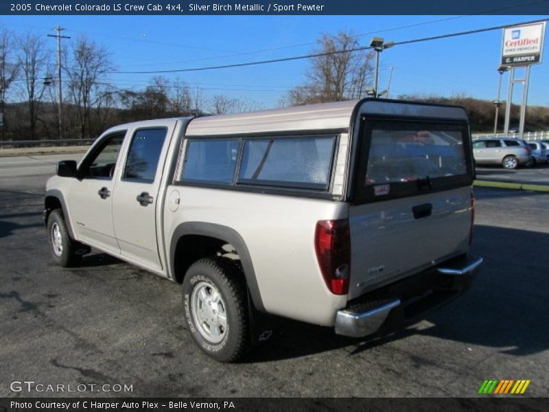Silver Birch Metallic / Sport Pewter 2005 Chevrolet Colorado LS Crew Cab 4x4