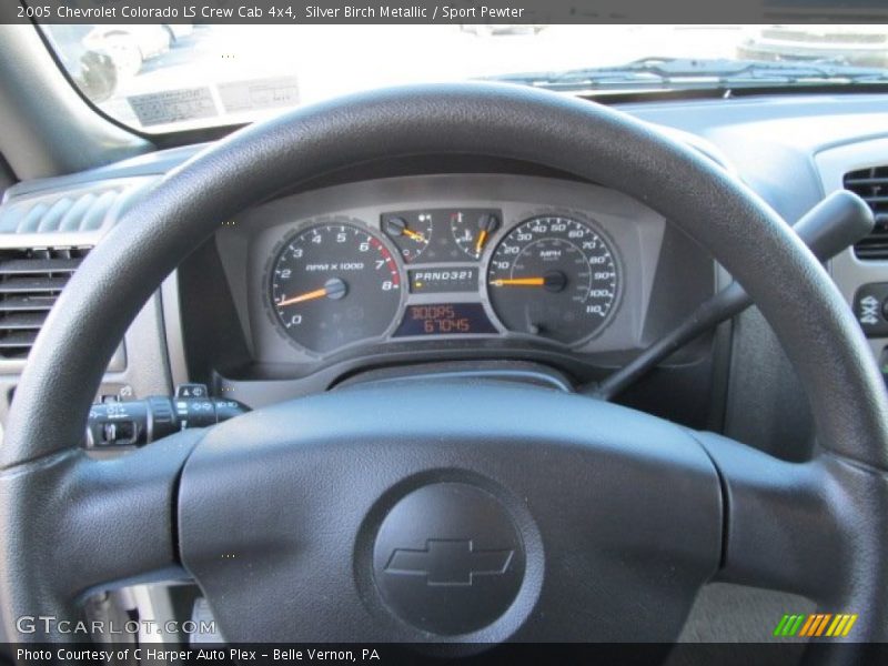 Silver Birch Metallic / Sport Pewter 2005 Chevrolet Colorado LS Crew Cab 4x4