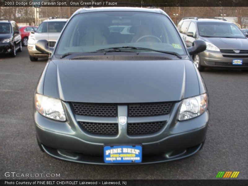 Onyx Green Pearl / Taupe 2003 Dodge Grand Caravan Sport