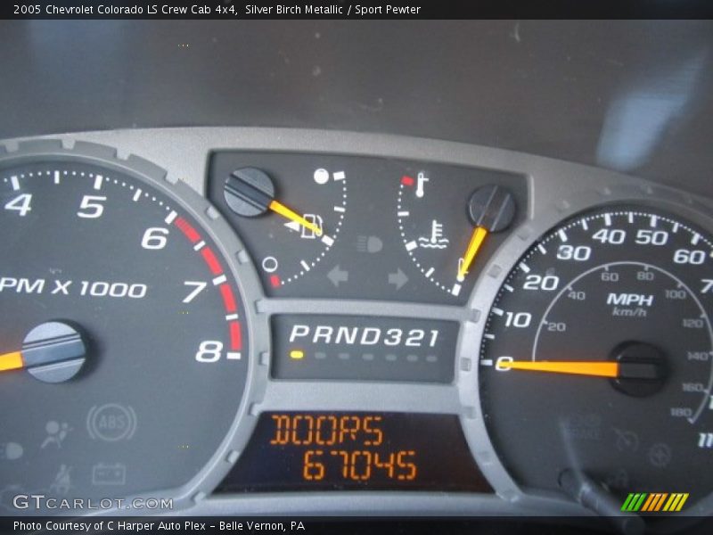 Silver Birch Metallic / Sport Pewter 2005 Chevrolet Colorado LS Crew Cab 4x4