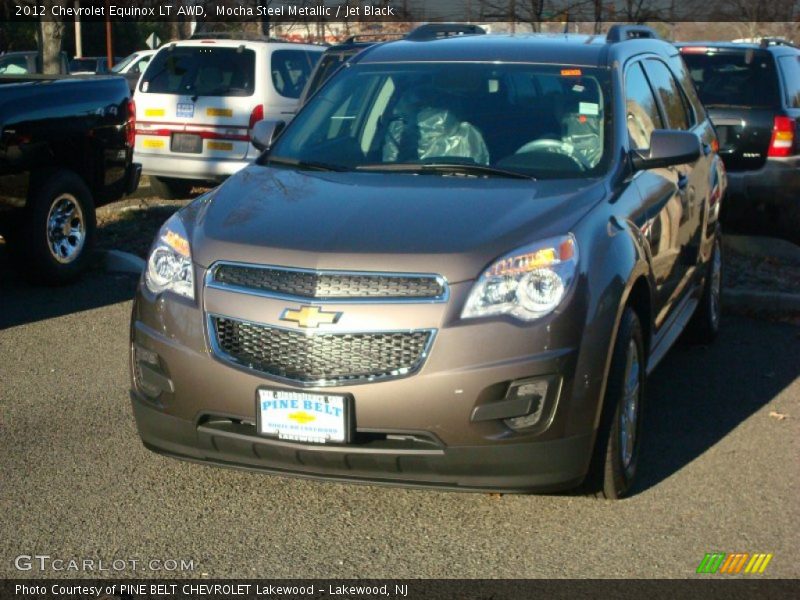 Mocha Steel Metallic / Jet Black 2012 Chevrolet Equinox LT AWD