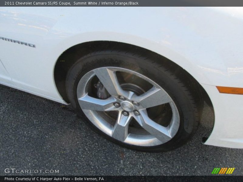 Summit White / Inferno Orange/Black 2011 Chevrolet Camaro SS/RS Coupe