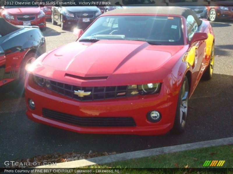 Victory Red / Black 2012 Chevrolet Camaro SS/RS Convertible