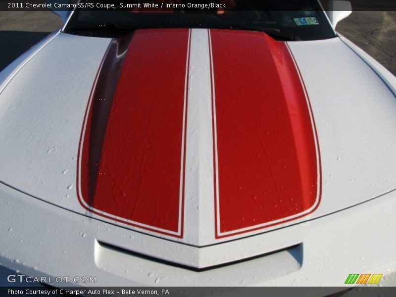 Summit White / Inferno Orange/Black 2011 Chevrolet Camaro SS/RS Coupe