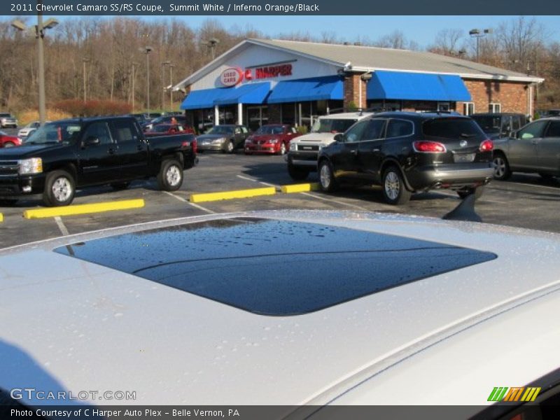 Summit White / Inferno Orange/Black 2011 Chevrolet Camaro SS/RS Coupe
